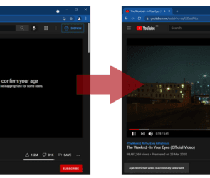 Simple YouTube Age Restriction Bypass