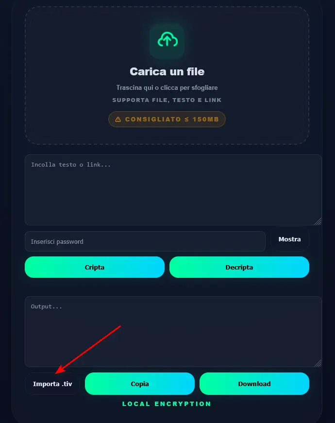 ZeroCrypt importa