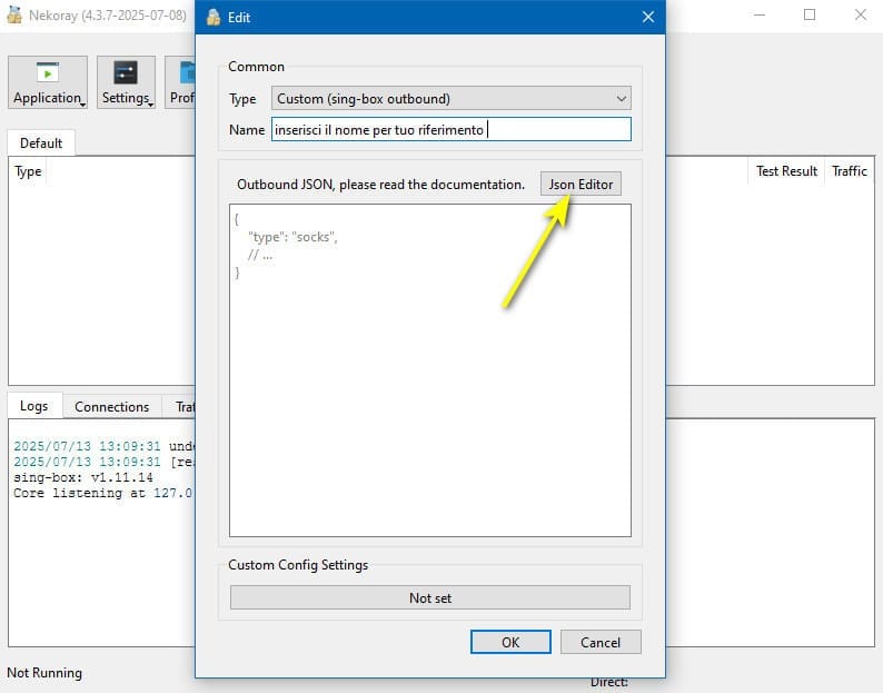 json editor